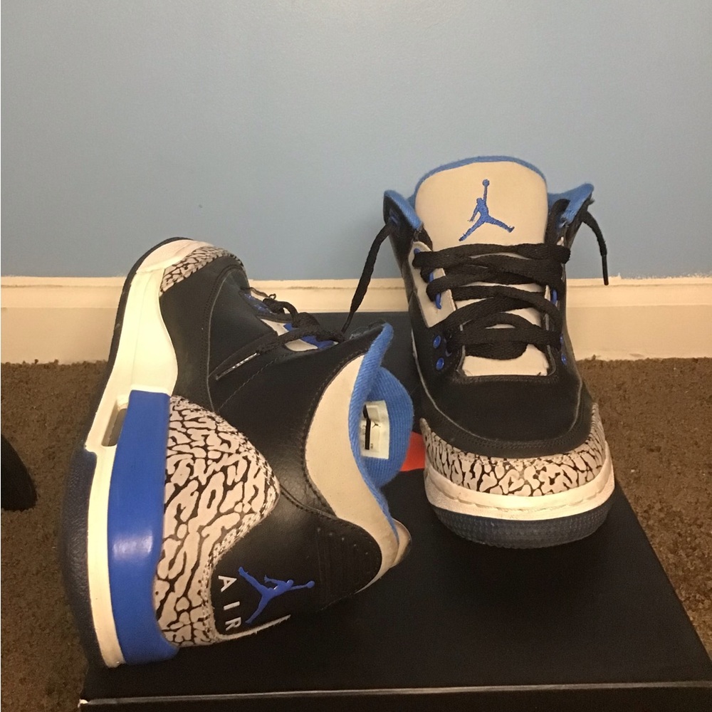 MENS AIR JORDAN RETRO BLUE 3’S